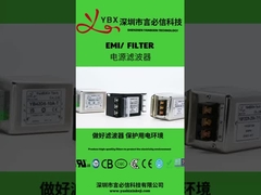 Filtros de passe baixo do poder da compatibilidade eletrónica de EMI Filter Metal Cover da série de YB-D