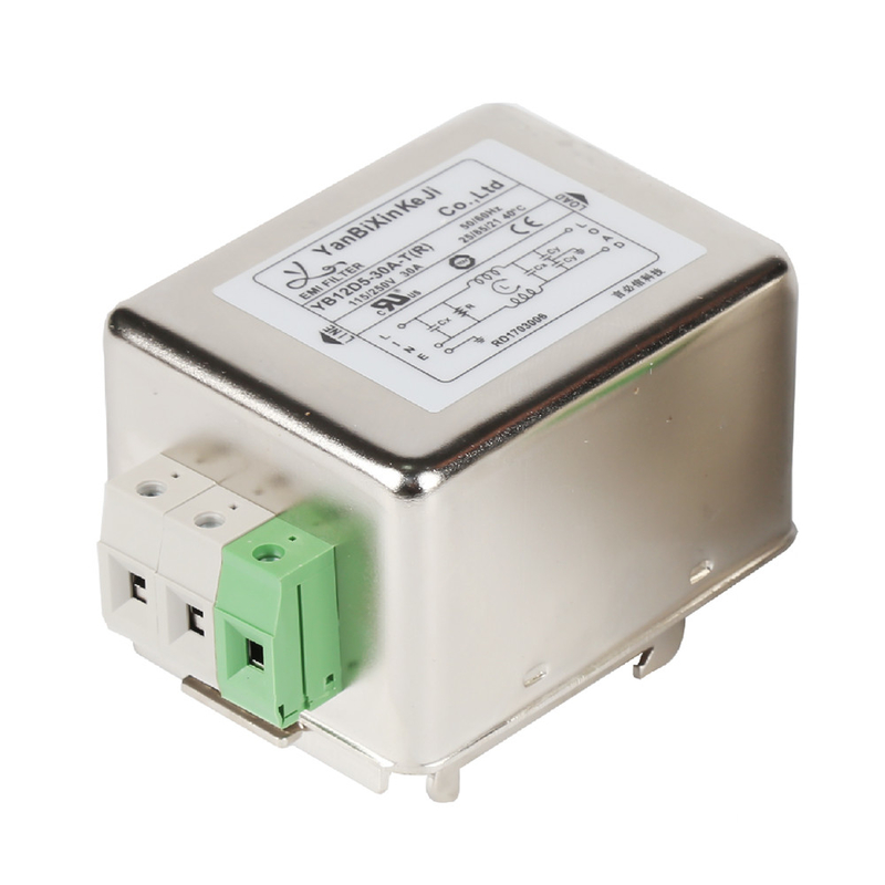 Filtro de ruído de energia CA trilho DIN Filtro monofásico de linha de energia para equipamentos eletrônicos