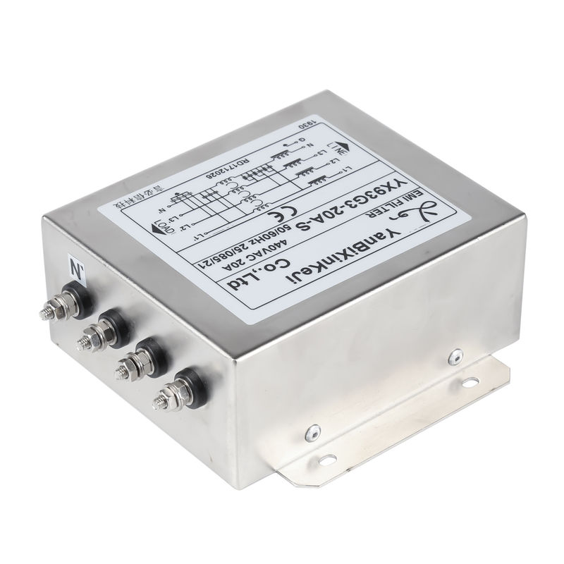 3 Fase 4 Filtro EMI de fio 380V/520V