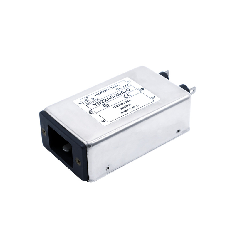 YB22A5-20A-Q Filtro EMI de entrada do IEC Certificados UL 115V 250V Tipo de tomada Filtro principal