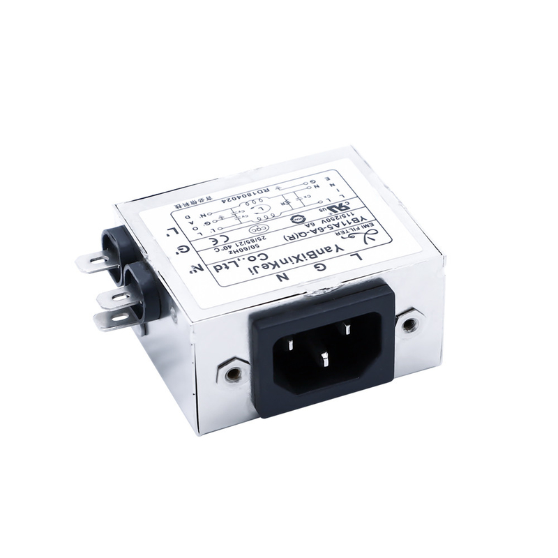 YB11A5-6A-Q(R) Filtro EMI de entrada C13 da CEI 115V 250V Filtro de energia do tipo tomada