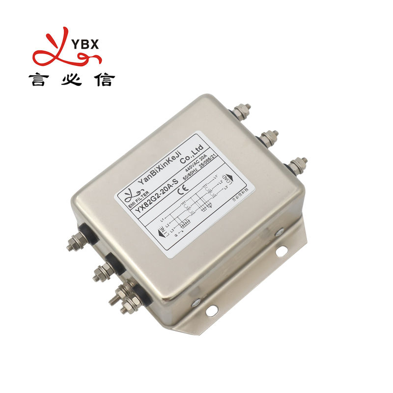 filtro passivo do poder da compatibilidade eletrónica de EMI Filter do inversor 20A para o servo motor