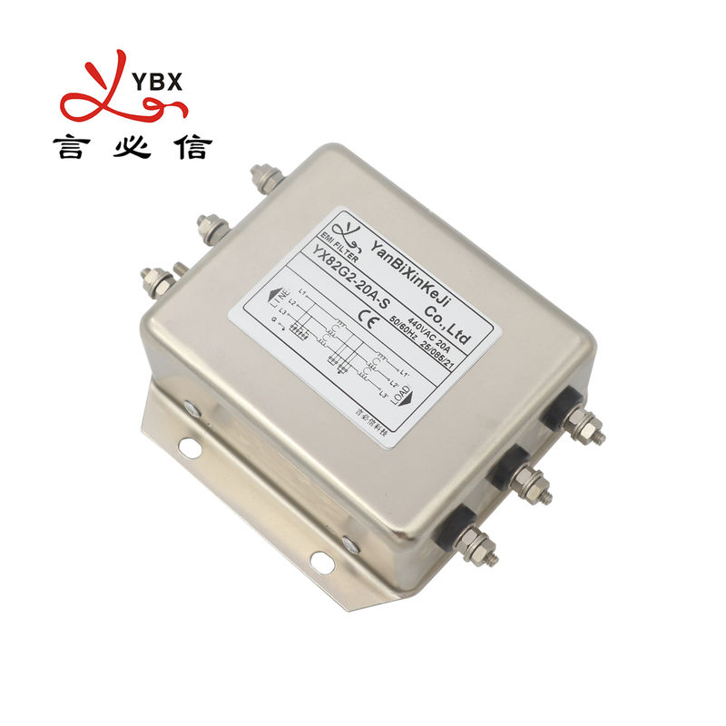 filtro passivo do poder da compatibilidade eletrónica de EMI Filter do inversor 20A para o servo motor